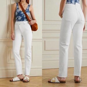 Agolde White Criss Cross Jeans Straight Sz 28